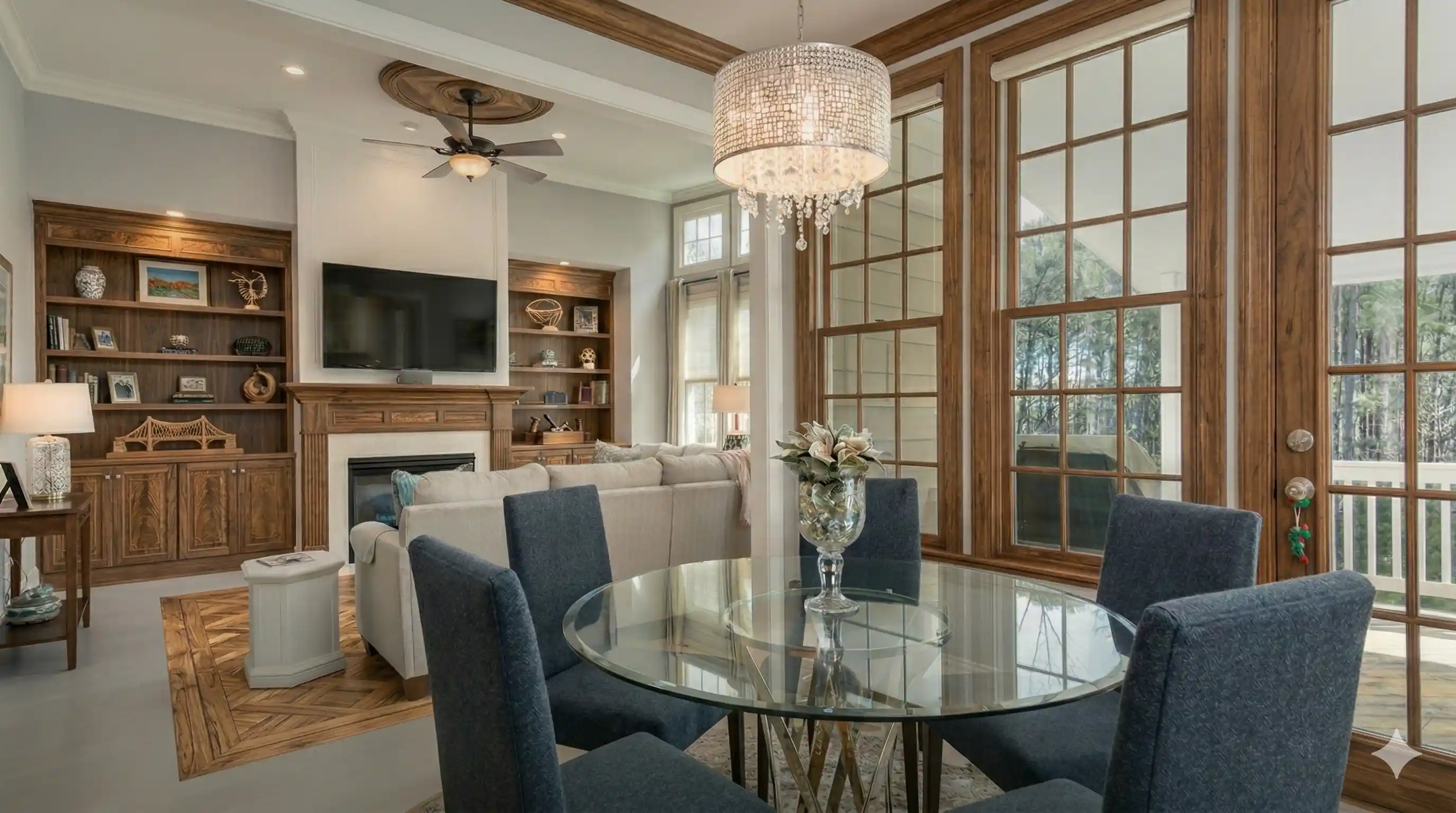 Hardwood floor refinishing result Vancouver